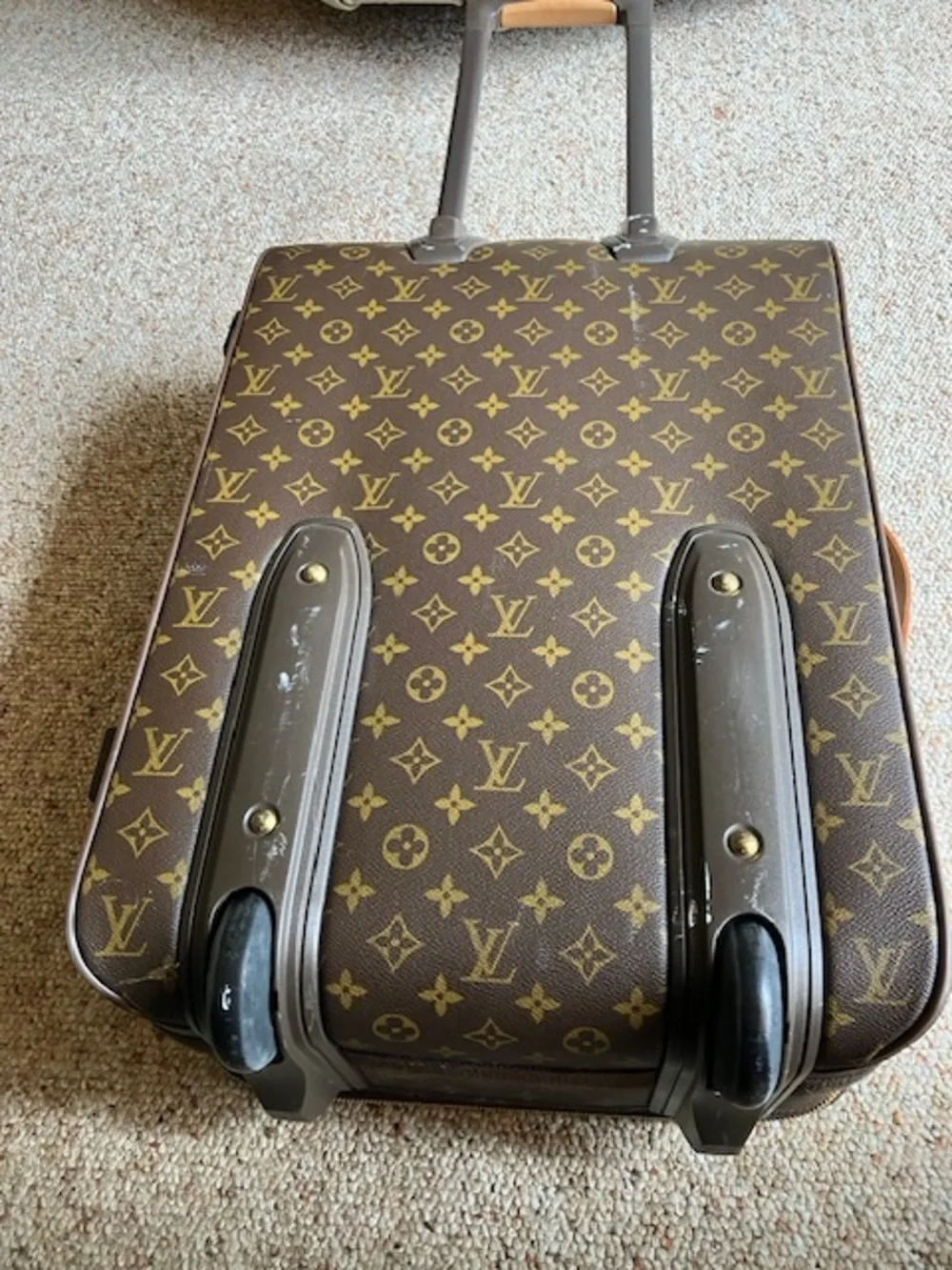 Louis Vuitton Monogram Pegase 55 Rolling Carry-On with Natural Trim